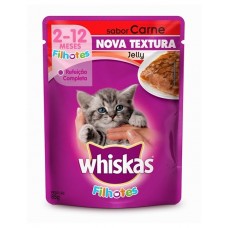 Sachê Whiskas Filhotes Carne 85g